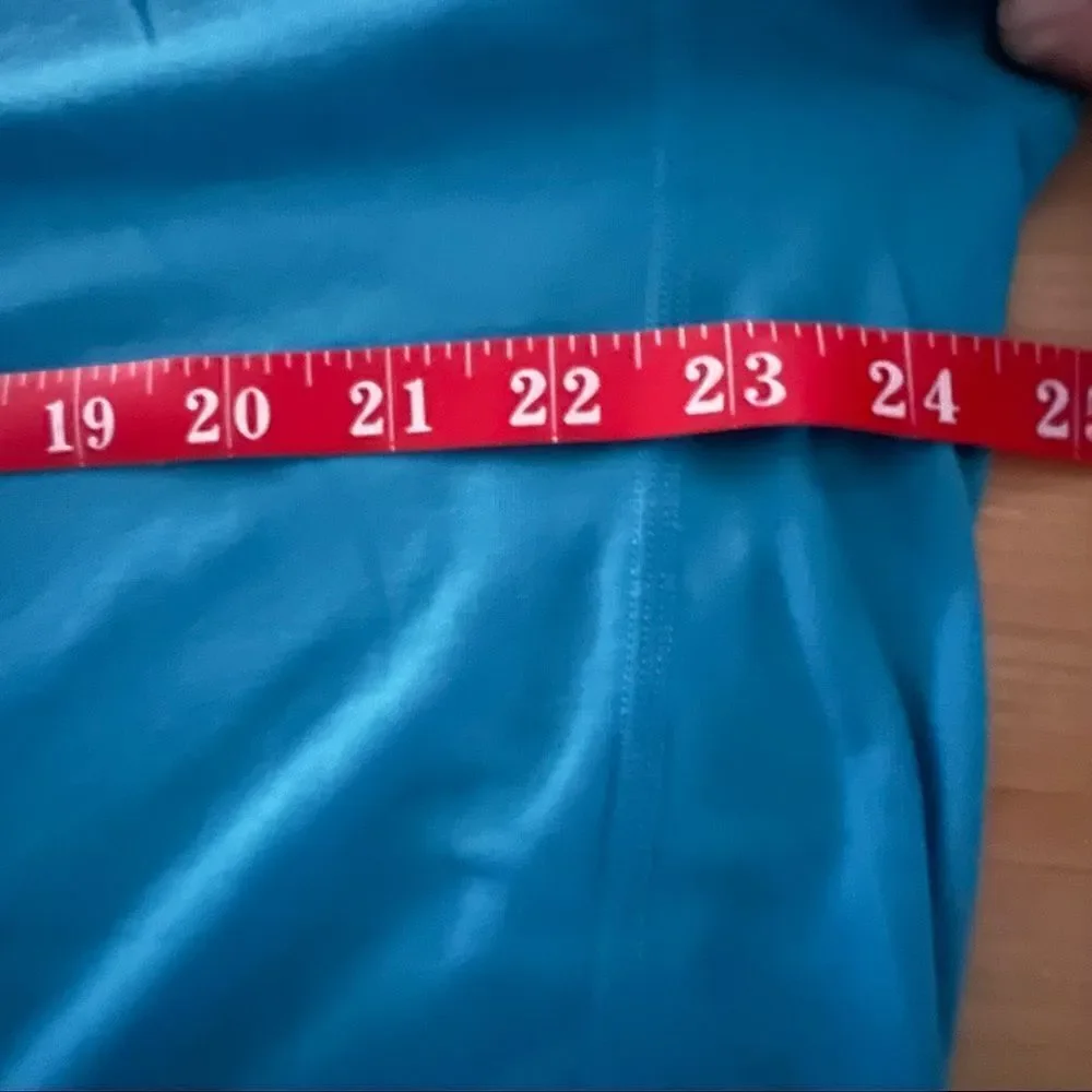 North Face Training Shirt Men Extra Large Teal FlashDry Active Fit Crew Neck Gym
